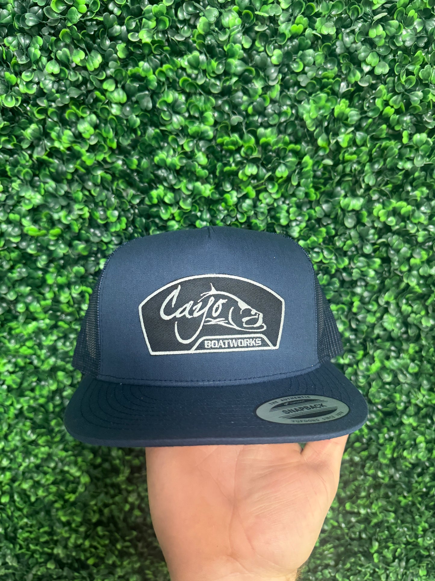 Cayo Navy Blue Flat Brim