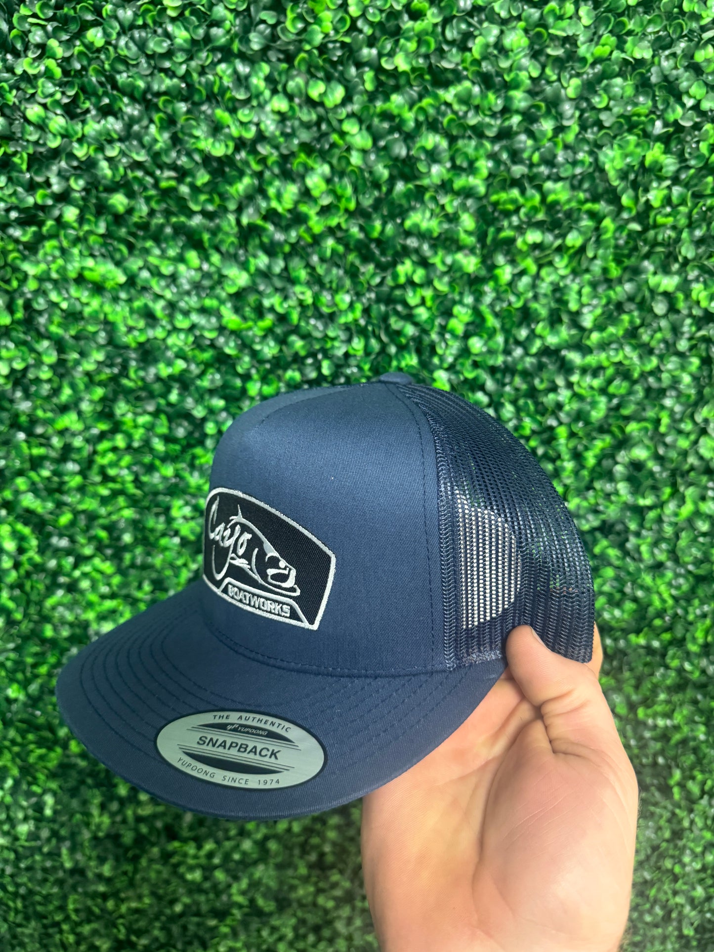 Cayo Navy Blue Flat Brim